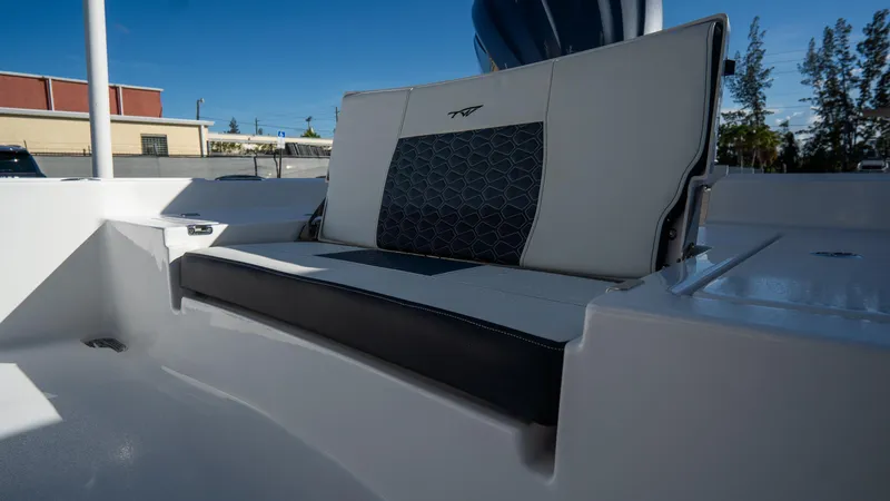 Slide: The Image of Tidewater 2210 Carolina Bay 2025 model boat seat with modern design. - 6