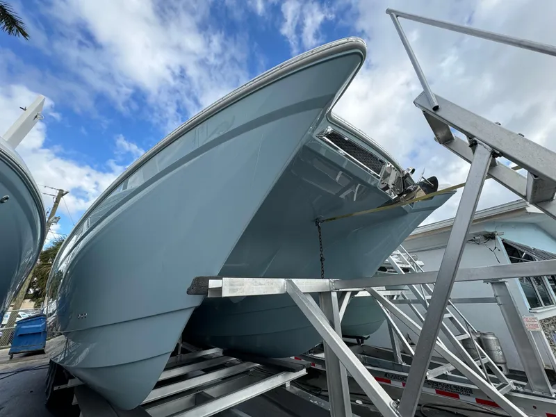 Slide: The Image of Luxurious seating area on 2025 World Cat 400 DC-IS boat. - 9