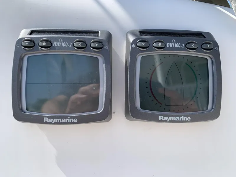 Slide: The Image of Raymarine mn100-2 displays on a 2017 Sparkman & Stephens 30 sailboat. - 11