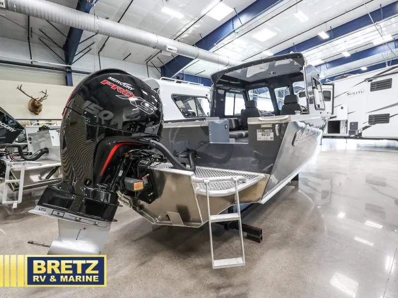 Slide: The Image of 2024 Sea Runner 190 ET HT boat with Mercury outboard motor at Bretz RV & Marine showroom. - 4