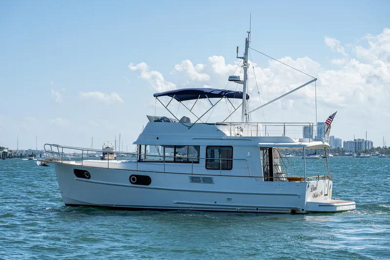 Slide: The Image of 2018 Beneteau Swift Trawler 44 cruising on a sunny day. - 38
