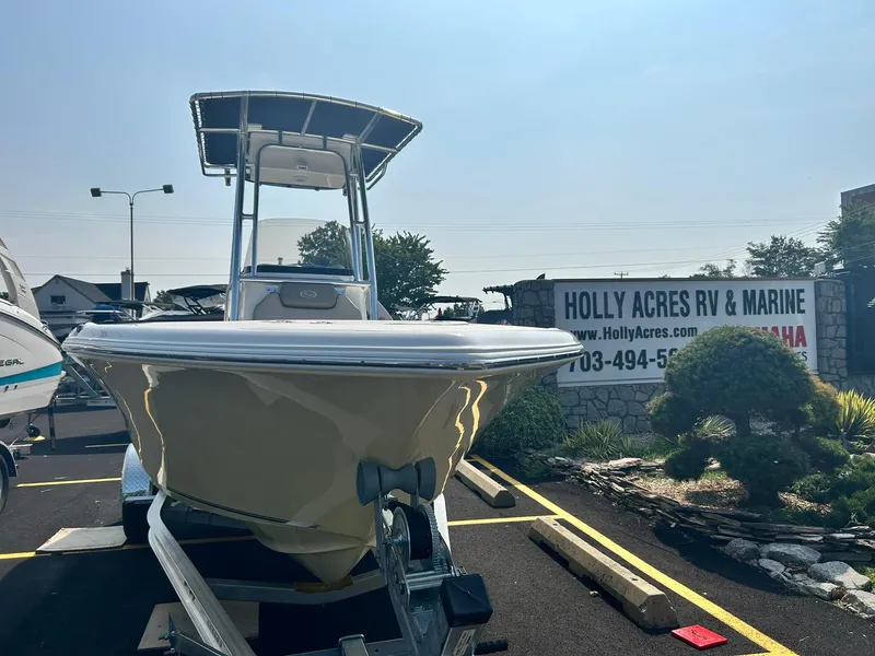 Slide: The Image of 2025 Key West 203 FS boat at Holly Acres RV & Marine dealership. - 2