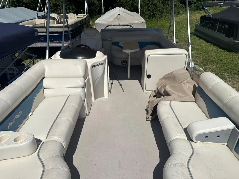 Slide: The Image of 2006 Godfrey Aqua Patio 200 RE pontoon boat with spacious seating. - 5