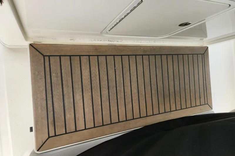 Slide: The Image of Teak deck of a 2014 Boston Whaler 350 Outrage boat. - 39