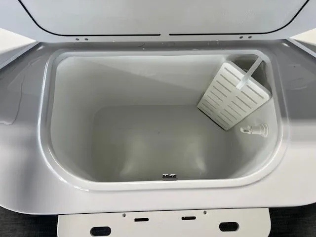 Slide: The Image of Open storage compartment in 2025 Godfrey Sweetwater 2286 F boat. - 12