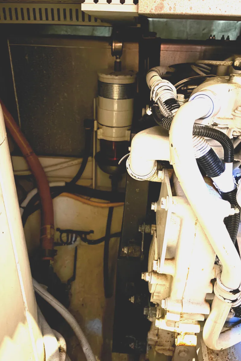 Slide: The Image of Engine Room to starboard - Racor Fuel Filter - 46