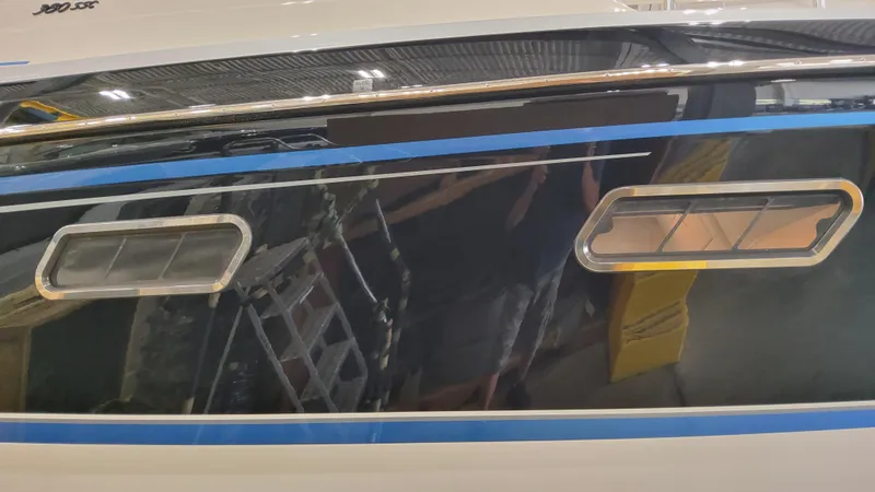 Slide: The Image of 2025 Formula 380 Super Sport Crossover OB side view with windows. - 12