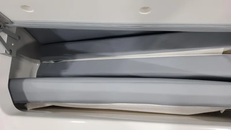 Slide: The Image of Storage compartment of 2025 Formula 380 Super Sport Crossover OB boat. - 28