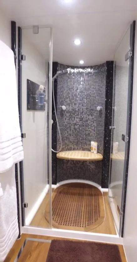 Slide: The Image of Luxurious shower area in 2014 Fairline Squadron 78 Custom yacht. - 30