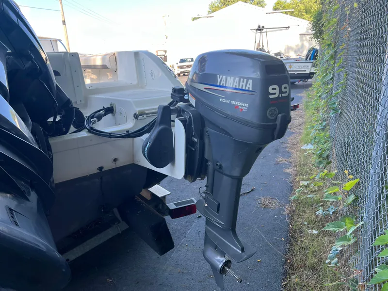 Slide: The Image of 2011 Sea Fox 236CC Pro Series with Yamaha 9.9 outboard motor. - 9