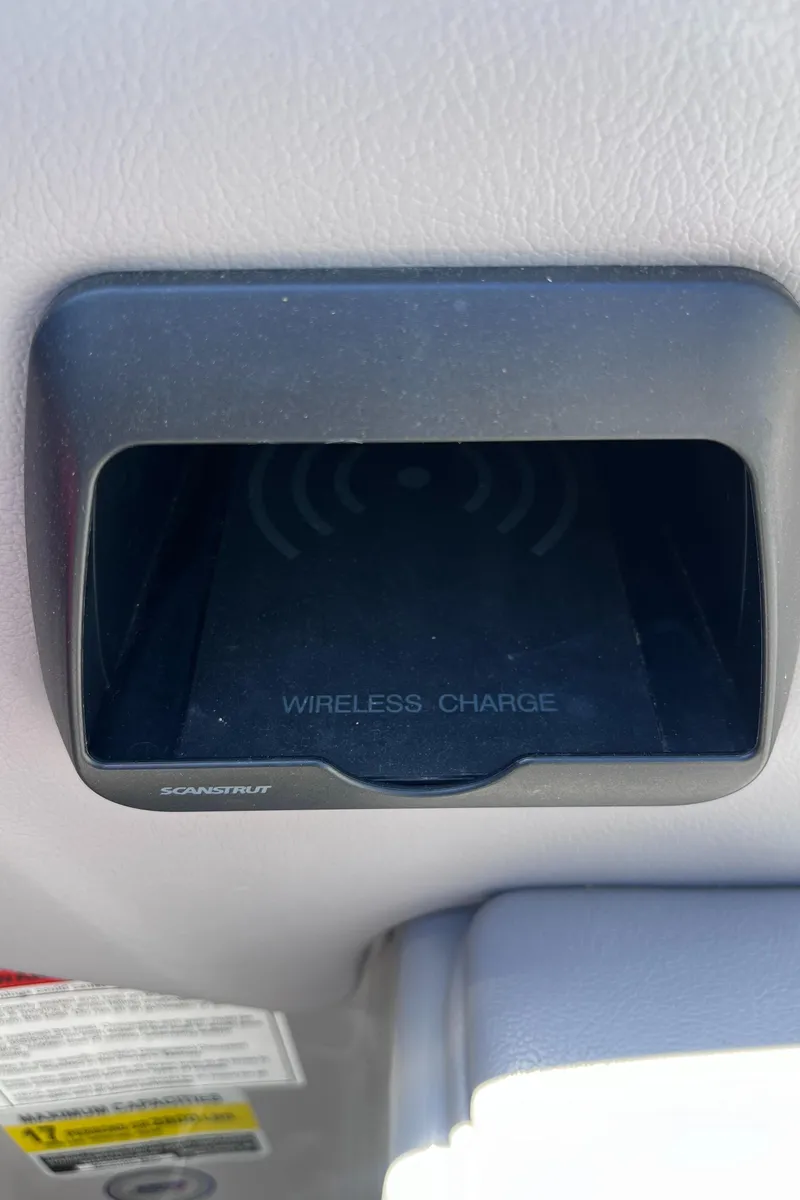 Slide: The Image of 2024 Moomba Max wireless charging compartment, featuring a convenient and modern design. - 16