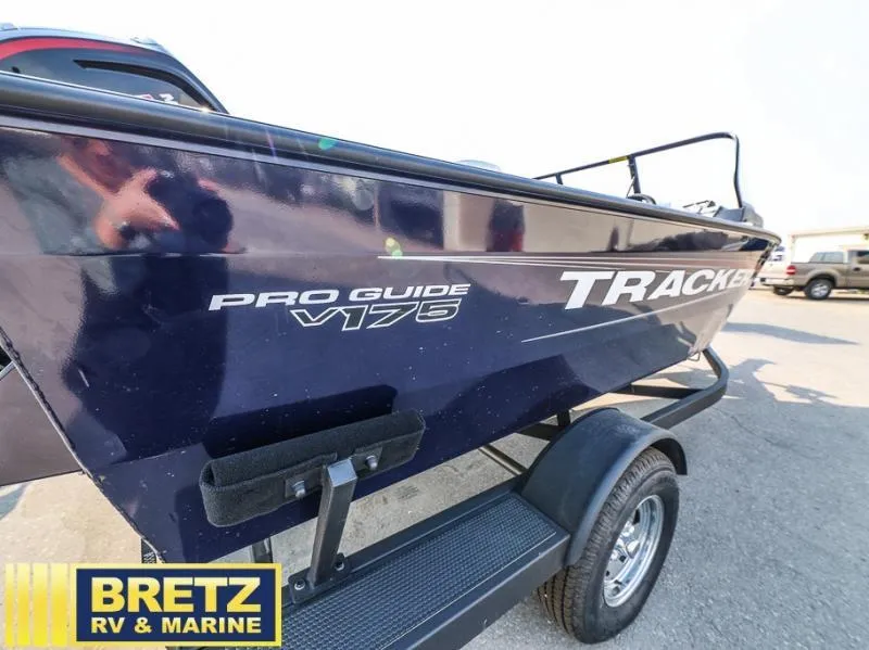 Slide: The Image of 2025 Pro Guide V-175 WT Tracker boat on trailer at Bretz RV & Marine. - 5