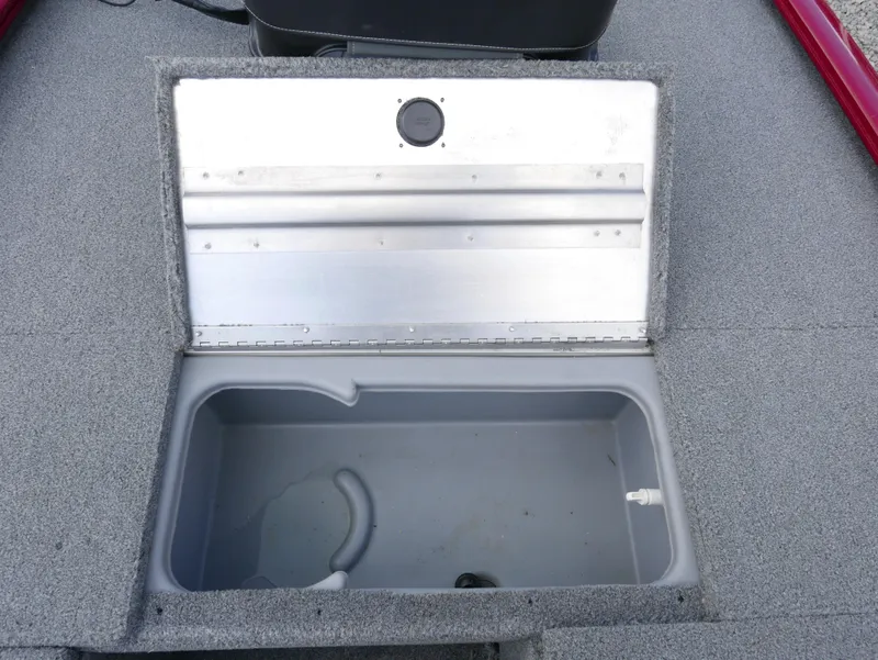Slide: The Image of Open storage compartment on a 2022 Tracker Pro 170 boat. - 9