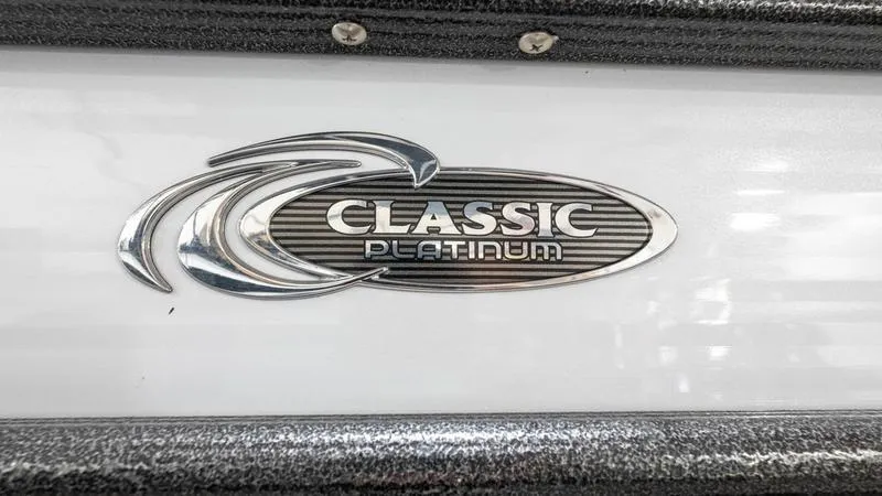 Slide: The Image of Crest Classic Platinum 220 SLSC 2021 logo on boat exterior. - 4