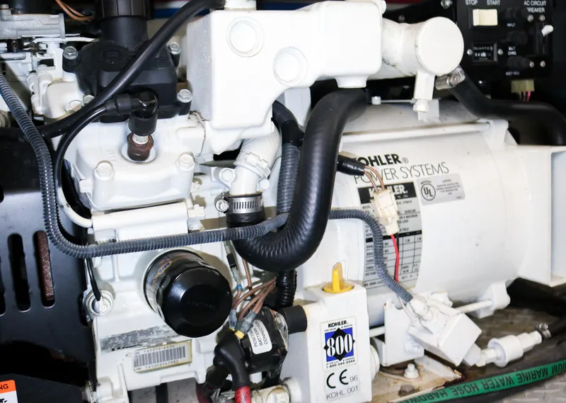 Slide: The Image of Engine compartment of a 2003 Formula 370 Super Sport boat. - 30