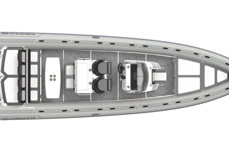 Slide: The Image of Top view of Highfield Sport 900 boat, model 2026. - 14