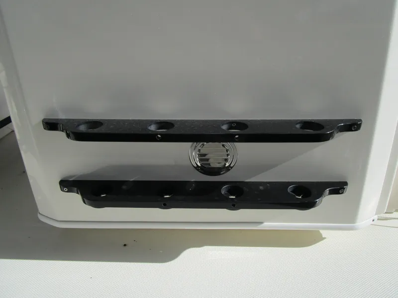 Slide: The Image of Rod holders on a 2024 Pathfinder TRS 2200 boat. - 15