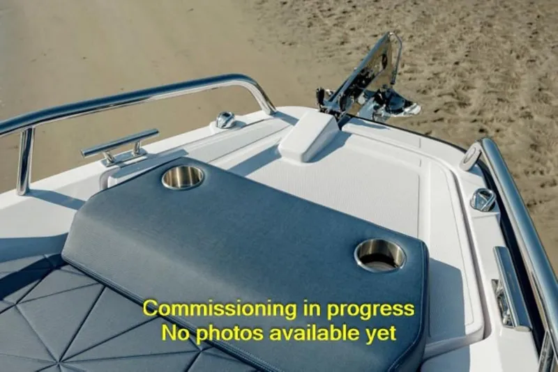Slide: The Image of 2024 Axopar 29 XC Cross Cabin commissioning in progress, no photos available yet. - 2