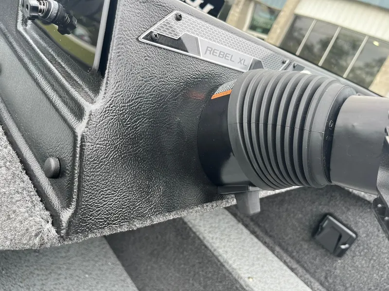 Slide: The Image of Close-up of 2025 Lund 1650 Rebel XL SS boat dashboard detail. - 20