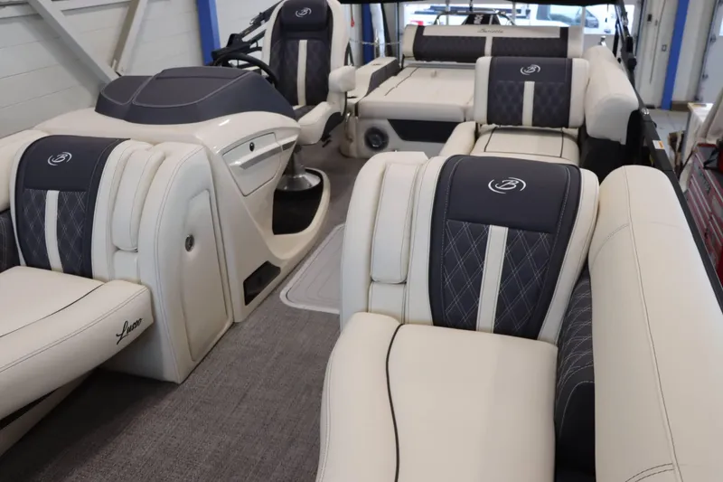 Slide: The Image of 2025 Barletta Lusso 23U interior with luxurious seating and modern design. - 20