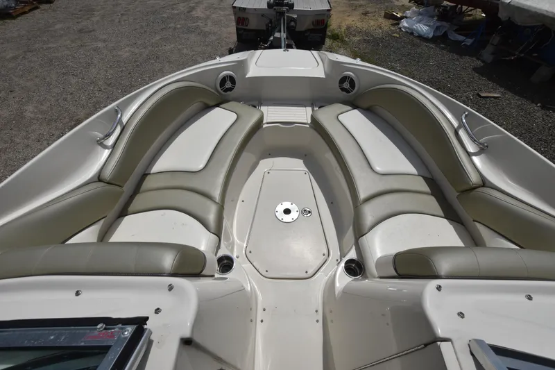 Slide: The Image of 2007 Sea Ray 240 Sundeck boat interior with spacious seating. - 8