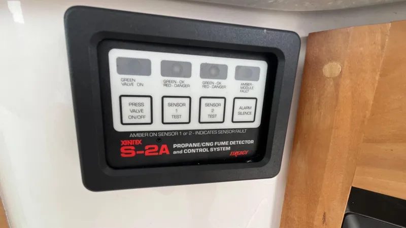 Slide: The Image of Xintek S-2A propane fume detector in 2014 Back Cove 34 boat. - 24