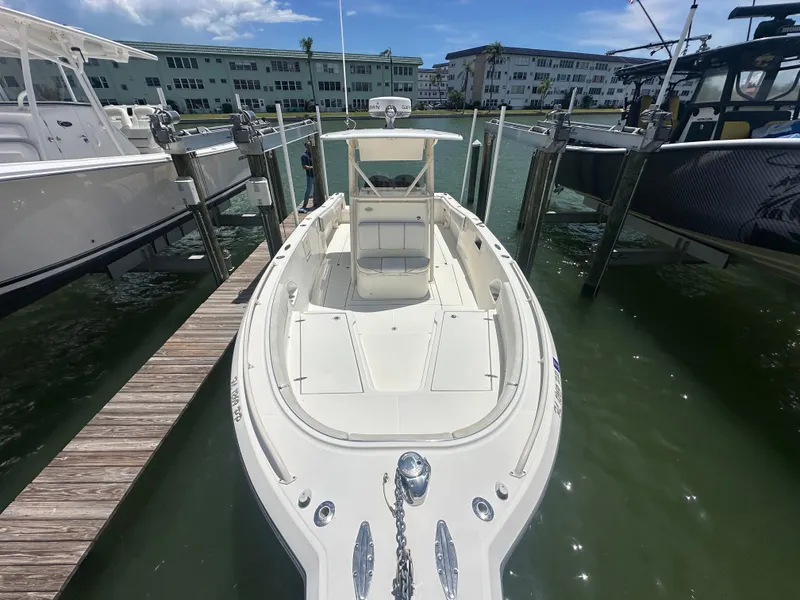 Slide: The Image of 2013 Stamas 317 Tarpon boat docked in a marina. - 11