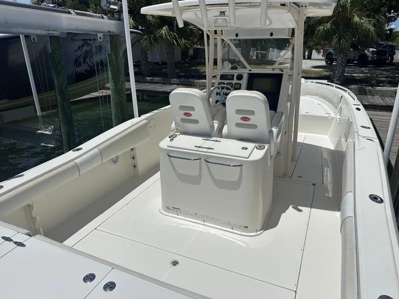 Slide: The Image of 2013 Stamas 317 Tarpon boat with dual seats and center console. - 35