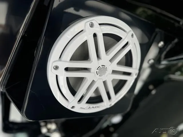 Slide: The Image of 2025 Blackfin 332cc boat with spacious seating area and modern design. - 30