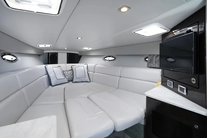 Slide: The Image of Luxurious interior of 2017 Formula 370 Super Sport yacht with plush seating and modern amenities. - 36