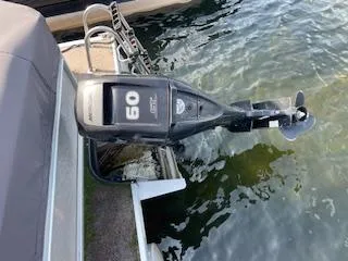 Slide: The Image of 2018 Premier 220 SunSation boat with a 60 HP Honda outboard motor. - 7