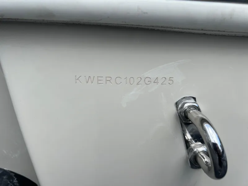 Slide: The Image of HIN of 2025 Key West 244 CC boat with chrome fitting. - 10