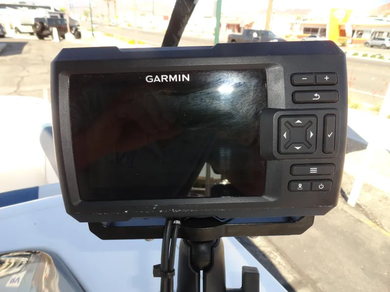 Slide: The Image of Garmin GPS device mounted on a 2020 Tahoe 1950 boat. - 8