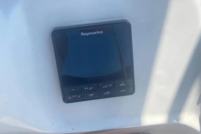 Slide: The Image of Raymarine control panel on 2007 Catalina 470 yacht. - 21