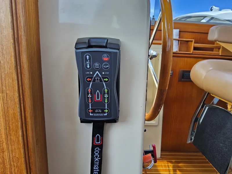 Slide: The Image of Control panel on 2007 Grand Banks 39 Eastbay SX yacht interior. - 15