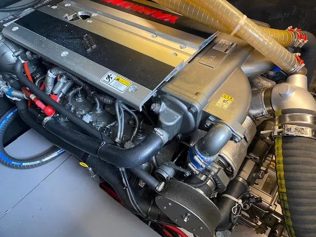 Slide: The Image of Engine of 2022 Beneteau Swift Trawler 41 Fly, detailed view. - 24