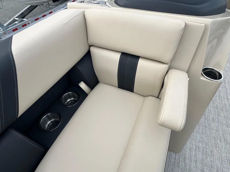 Slide: The Image of 2024 Berkshire 22RFX ARCH CTS 2.75 boat seating with cup holders. - 14