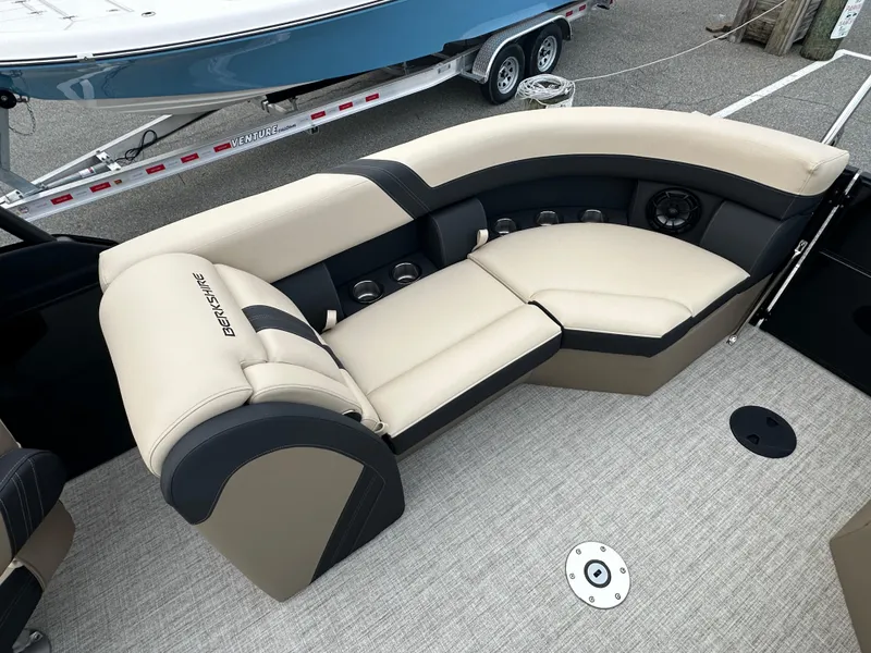 Slide: The Image of Luxurious seating on the 2024 Berkshire 22RFX ARCH CTS 2.75 pontoon boat. - 19