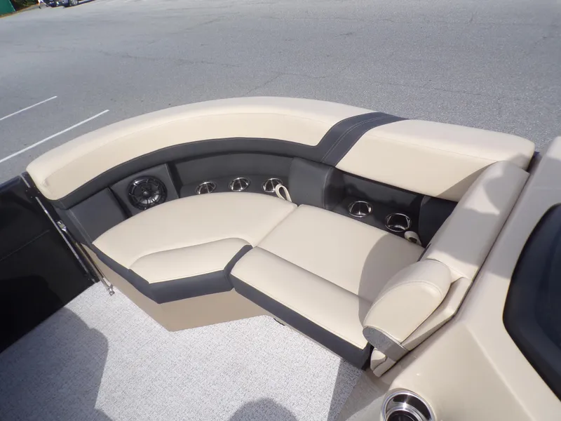 Slide: The Image of Dashboard of 2024 Berkshire 22RFX CTS with gauges and controls. - 8