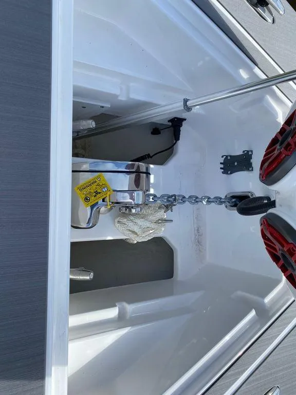 Slide: The Image of 2025 Fountain 38 SCX boat on water, showcasing sleek design and modern features. - 4