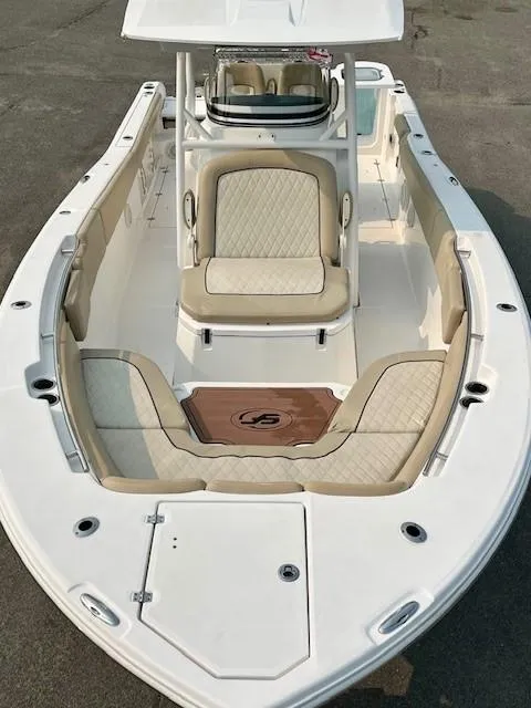 Slide: The Image of 2018 Sea Fox 288 Commander boat with spacious seating and sleek design. - 7
