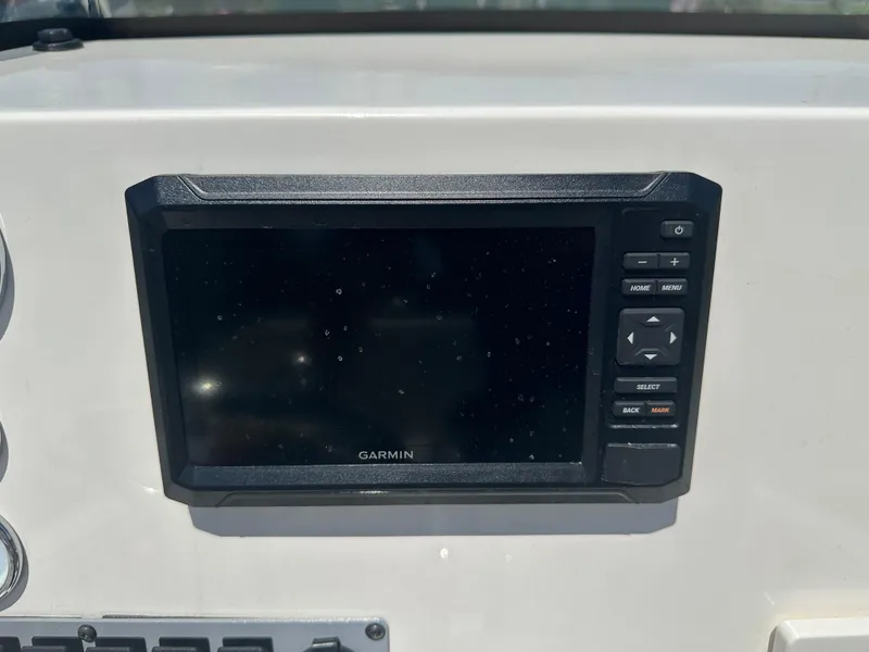 Slide: The Image of Garmin display on 2024 Sea Born FX21 Bay LT boat dashboard. - 20