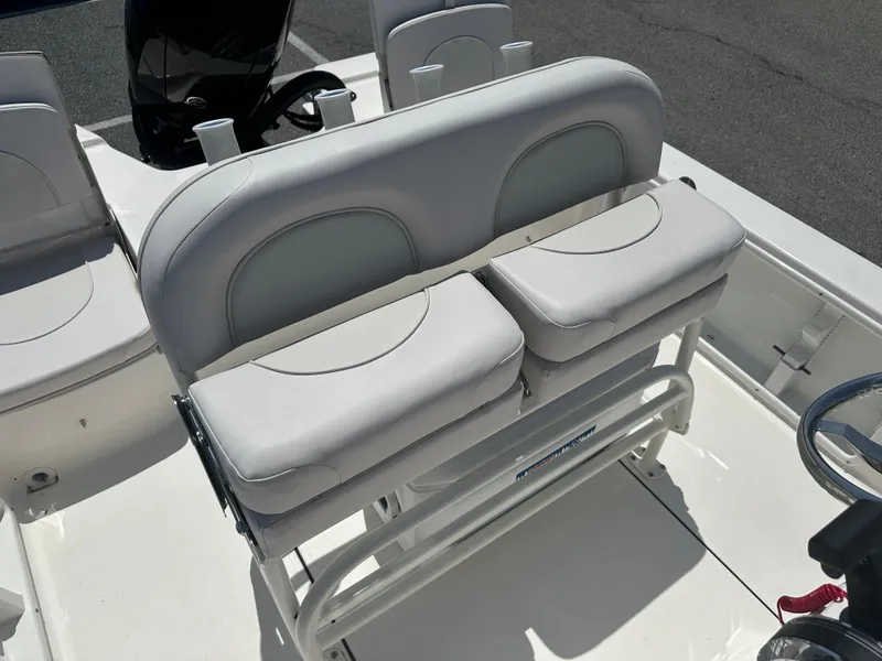 Slide: The Image of 2024 Sea Born FX21 Bay LT boat seating and console. - 25