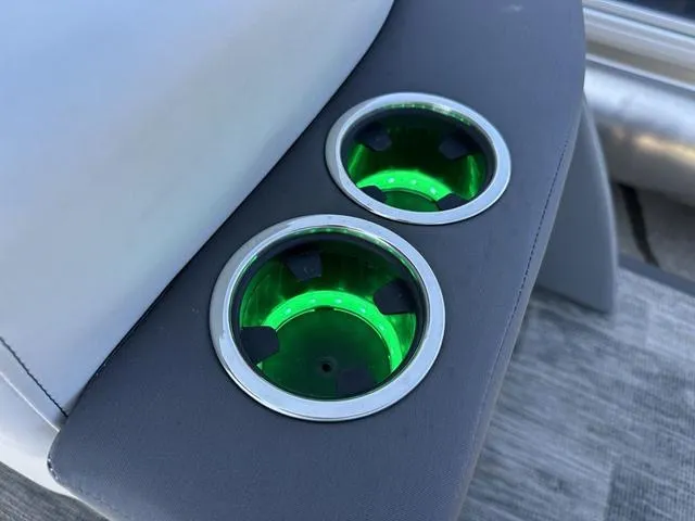 Slide: The Image of 2025 Godfrey AP 255 SBC pontoon boat with spacious seating and modern design. - 28