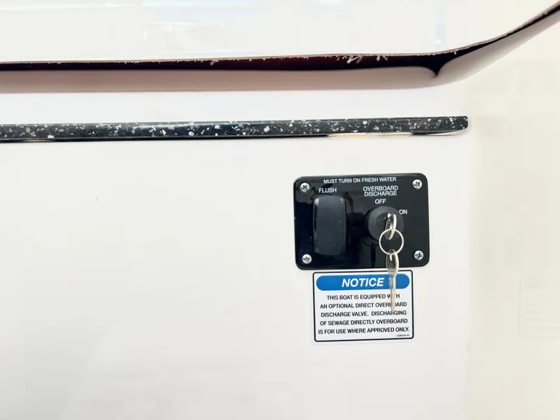 Slide: The Image of Control panel on a 2025 Sea Fox 328 Commander boat. - 37