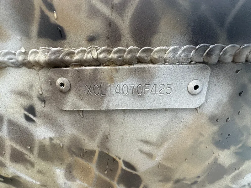 Slide: The Image of Serial number plate on 2025 Excel 1960 Stalker CC boat. - 22