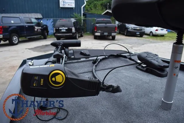 Slide: The Image of 2024 Tracker Pro 170 boat with Minn Kota Edge trolling motor at Thayer's Marine. - 11