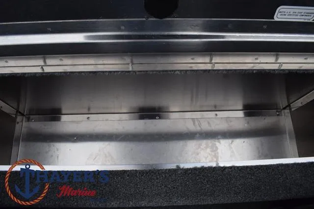 Slide: The Image of 2024 Tracker Pro 170 storage compartment at Thayer's Marine. - 30