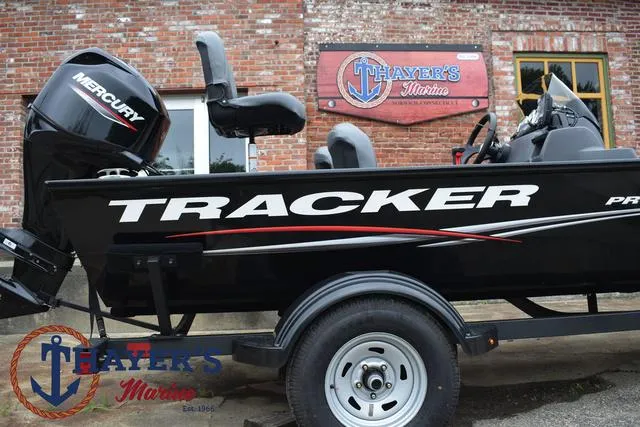Slide: The Image of 2024 Tracker Pro 170 boat with Mercury engine at Thayer's Marine. - 4