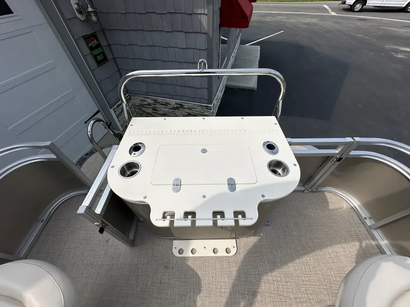 Slide: The Image of 2025 Tahoe Pontoon 2385 Sport 85 Rear Fish Tri Toon Sport Performance deck. - 21